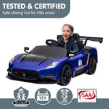 Kahuna Maserati MC20 GT2 Licensed Electric Kids Ride On Race Car Blue