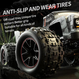 Off-road Remote Control Car - Electric 4wd Alloy Bigfoot - Red