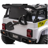 12V Kids Electric Ride On Jeep – White