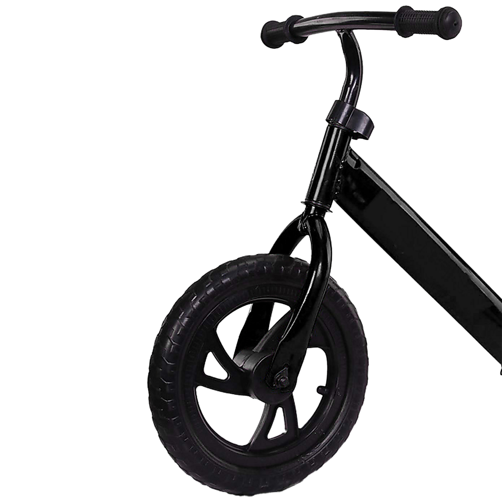 New Aim Lightweight Steel Kids Ride On Balance Bike - Black