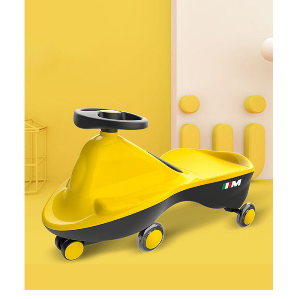 Howawa Italian Design Glide & Twist Kids Ride On Car - Yellow