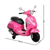 Vespa Licensed GTS Kids Electric Ride-On Motorcycle - Pink