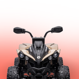 ATV on a gradient pink and orange background