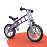 side view of FirstBIKE Lightweight Basic Balance Bike No Brake - Violet