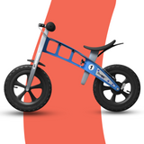 side view of FirstBIKE Lightweight Cross Balance Bike With Brake - Light Blue