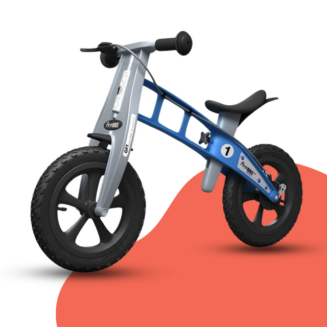 FirstBIKE Lightweight Cross Balance Bike With Brake Light Blue