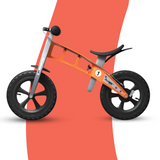 side view of FirstBIKE Lightweight Cross Balance Bike With Brake - Orange