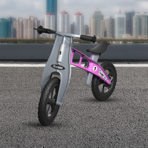 city view with FirstBIKE Lightweight Cross Balance Bike With Brake - Pink