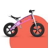 side view of FirstBIKE Lightweight Cross Balance Bike With Brake - Pink