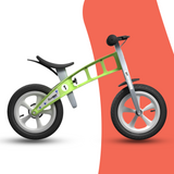 side view of FirstBIKE Lightweight Street Balance Bike with Brake - Green