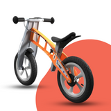 rear view of FirstBIKE Lightweight Street Balance Bike with Brake - Orange