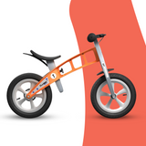 side view of FirstBIKE Lightweight Street Balance Bike with Brake - Orange