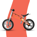 side view of FirstBIKE Lightweight Street Balance Bike with Brake - Orange