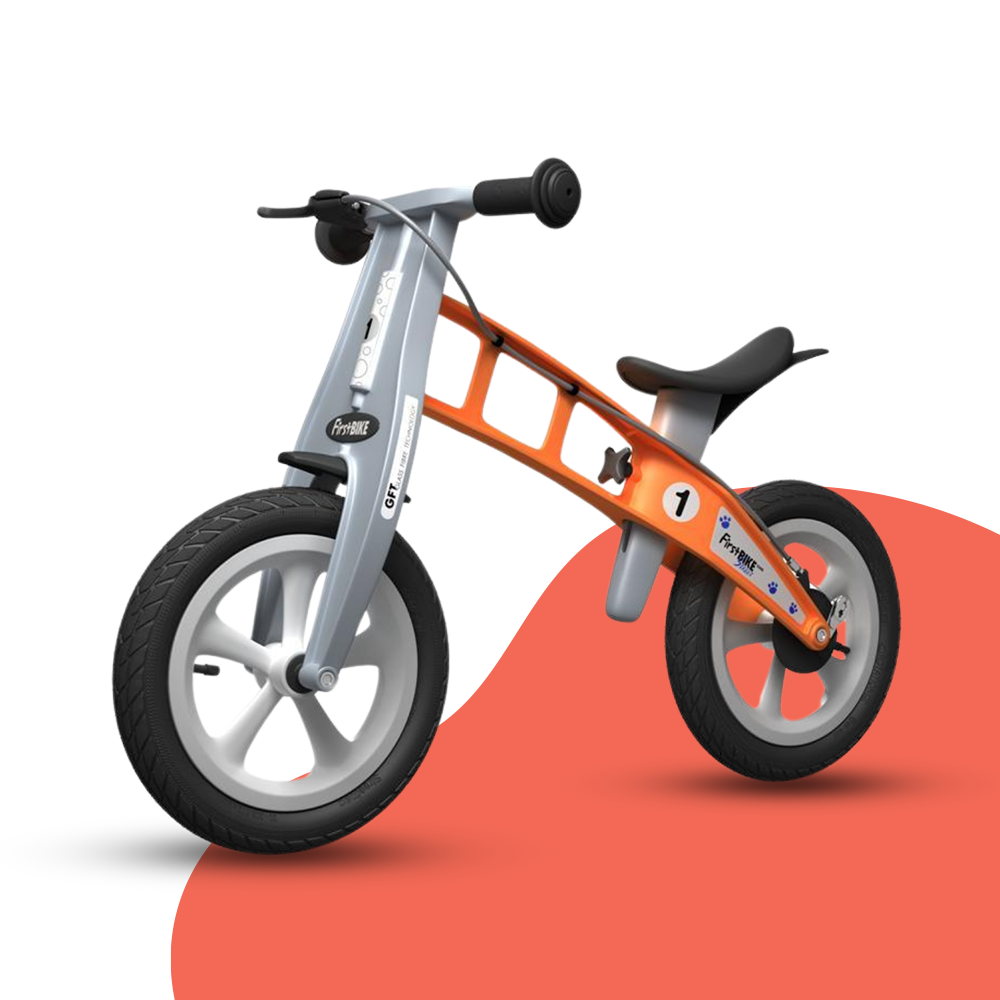 FirstBIKE Lightweight Street Balance Bike with Brake Orange Kids Car Sales