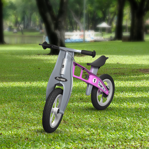 park view with FirstBIKE Lightweight treet Balance Bike with Brake - Pink