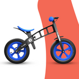 side view of FirstBIKE Limited Edition Balance Bike with Brake - Blue