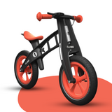 front view of FirstBIKE Limited Edition Balance Bike with Brake - Orange