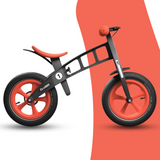 side view of FirstBIKE Limited Edition Balance Bike with Brake - Orange