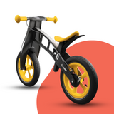 rear view of FirstBIKE Limited Edition Balance Bike with Brake - Yellow