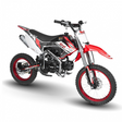 front view of GMX 125cc 4-Stroke Pro X Kids Dirt Bike - Red