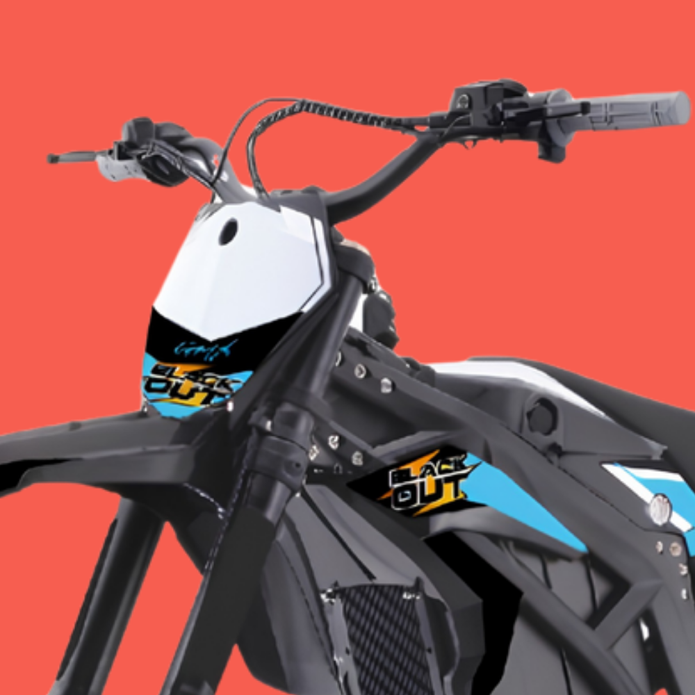 GMX V75 72V Kids Electric Dirt Bike - Blue
