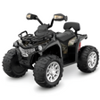 front view of Go Skitz Rover 12v Electric Kids Quad Bike - Black