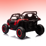 Go Skitz Switch 24V E-Buggy Kids Ride On on a gradient background
