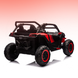 Go Skitz Switch 24V E-Buggy Kids Ride On on a gradient background