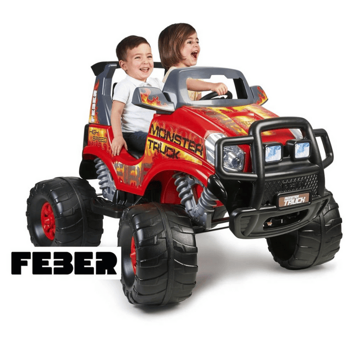 Feber Feber 12v Twin Seater Challenger Monster Truck Challenger Kids Ride-On YG4411