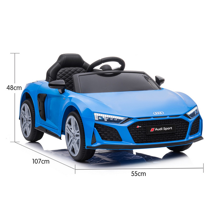dimensions of Kahuna 12v Licensed Audi Sport Kids Electric Ride On with Remote - Blue