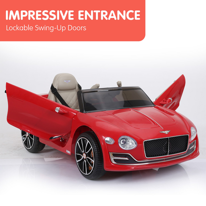 swing doors of Kahuna Bentley Exp 12 Speed 6E Licensed Kids Ride On Electric Car Remote Control - Red