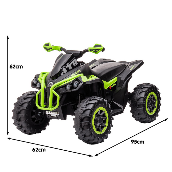 dimensions of Kahuna GTS99 Kids Electric Ride On Quad Bike Toy ATV 50W - Green