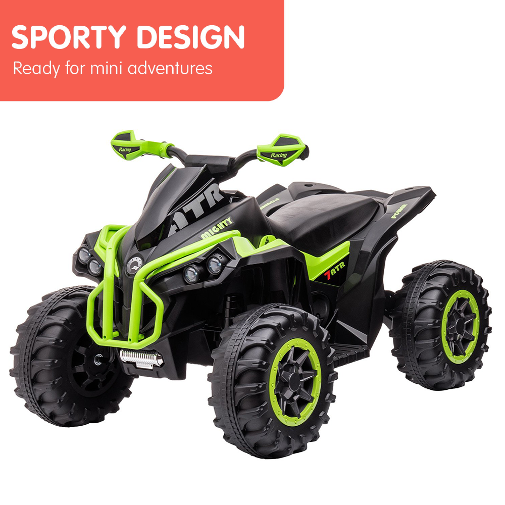 Kahuna GTS99 Kids Electric Ride On Quad Bike Toy ATV 50W Green Kids Car Sales