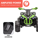 50 watt power of Kahuna GTS99 Kids Electric Ride On Quad Bike Toy ATV 50W - Green