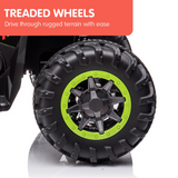 treaded wheels