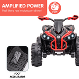 50 watts power of Kahuna GTS99 Kids Electric Ride On Quad Bike Toy ATV 50W - Red