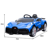 Kahuna Licensed Bugatti Divo Kids Electric Ride On Car - Blue