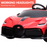 headlights of Kahuna Licensed Bugatti Divo Kids Electric Ride On Car - Red