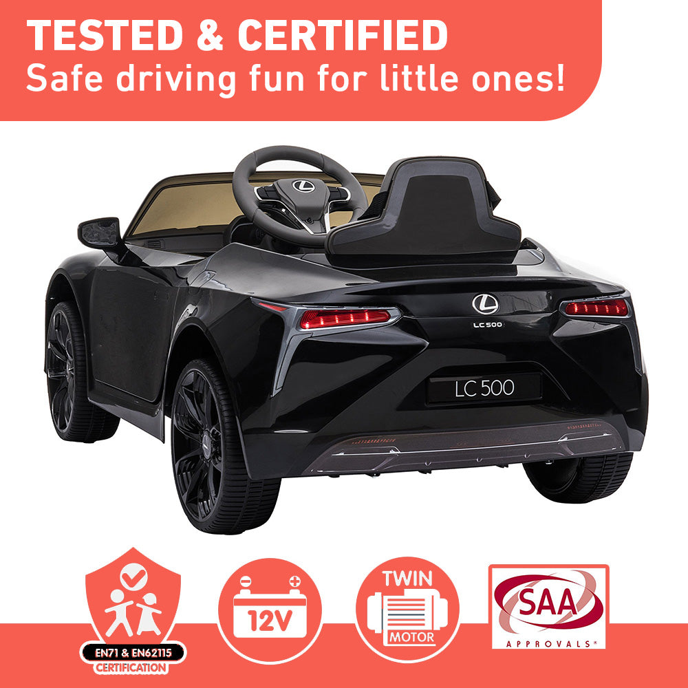 Kahuna Licensed Lexus LC 500 Kids Electric Ride On Car - Black