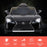 Kahuna Licensed Lexus LC 500 Kids Electric Ride On Car - Black