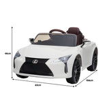 Kahuna Licensed Lexus Lc 500 Kids Electric Ride On Car - White