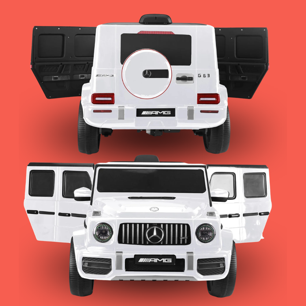 Kahuna Mercedes Benz AMG G63 12v Kids Electric Ride On Car with Remote - White