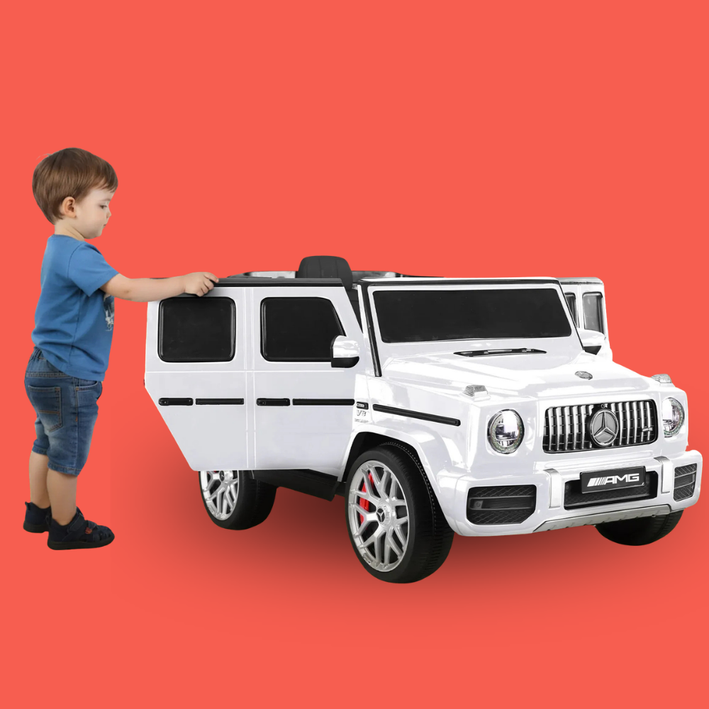 Kahuna Mercedes Benz AMG G63 12v Kids Electric Ride On Car with Remote - White