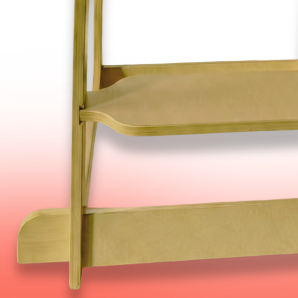 Wooden tower  on a gradient background