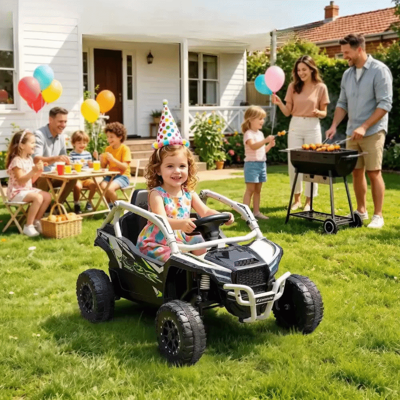 Kawasaki Licensed KRX1000 12v Kids Electric Buggy with Remote - Grey