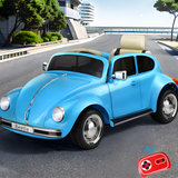 remote control of Licensed 6v Volkswagen Beetle Electric Kids Ride On Car with Remote - Blue