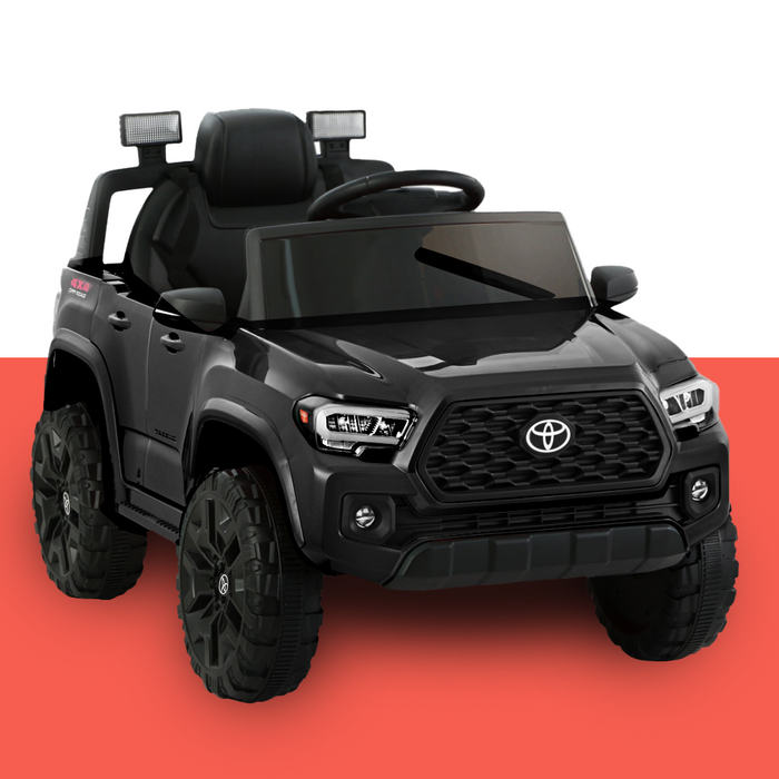 Licensed Toyota Tacoma 12v Off Road Kids Electric Ride On with Remote - Black