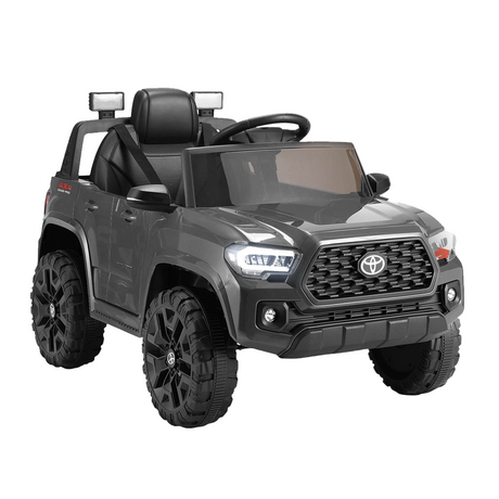 Toy truck with a Toyota logo on a white background