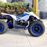 MJM 125cc 1+1 Petrol Powered Kids Sports Quad Bike - Blue