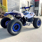 MJM 125cc 1+1 Petrol Powered Kids Sports Quad Bike - Blue